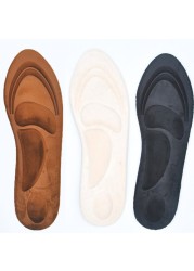 4D Suede Memory Foam Orthotic Insole Arch Warm Insoles for Flat Shoes Feet Care Sole Shoe Orthopedic Pads Deodorization