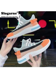 Women's casual shoes new coconut women's shoes fashion popular sneakers weave breathable lightweight non-slip thick sole mesh shoes