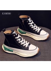 White shoes women's shoes 2021 Korean version of the autumn new thick-soled casual increase flat-soled women's shoes trend