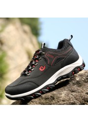 New Arrival Classic Style Men Hiking Shoes Lace Up Men Sneakers Outdoor Jogging Trekking Sneakers Fast Free Shipping