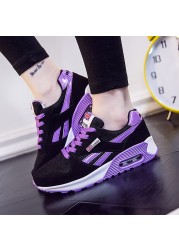 Ladies Shock Absorption Sneaker Comfortable Breathable Running Shoes Air Cushion Soles Casual Outdoor Shoes Shoes