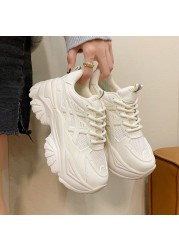 Rimocy 2021 Autumn Women Sneakers Chunky Breathable Mesh Platform Shoes Fashion Woman Thick Bottom Ladies Trainers Basket Femme