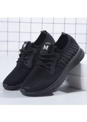 2021 new women's shoes casual slip-on breathable wear-resistant non-slip lazy light comfortable sneakers mesh surface lady shoes