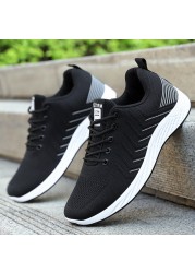 Tênes Masculino Men Running Shoes Lace-Up Light Vulcanize Shoes Walking Jogging Sneakers Sneakers Hombre