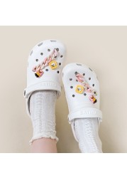 Amy and Michael 2022 Summer Designers Trendy Garden Clogs Women Waterproof Shoes Beautiful Girl Students DIY White Fashion Slippers