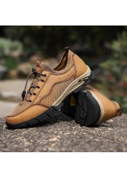 2021 new men's outdoor breathable sports shoes non-slip mountaineering shoes fashion lightweight work shoes large size men's shoes