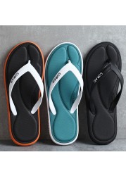 New summer men's slippers comfortable outdoor wear non-slip personality sandals flip flop beach shoes tide