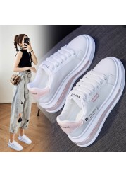 2022 fashion sneakers women casual shoes fashion brand white shoes thick sole women flats woman height inrecing shoes 3cm