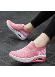 Ladies Women Air Cushion Shoes Lazy Shock Absorbing Shoes Lightweight Outdoor Casual Shoes