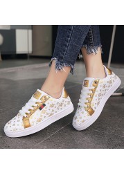 VIP Women Vulcanized Shoes Sneakers Lace Up Casual Shoes Woman Flat Leather Shoes chausiras femme Zapatos Mujer Lady Shoes Women