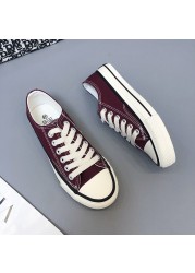 2022 new flat shoes sole canvas lace up sports casual shoes female students light fashion women's shoes small white shoes