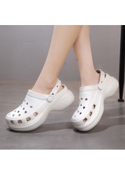 Summer Women Slippers Sandals 5cm Platform Beach Clogs Non-slip Slippers Non-slip Flip Flops Garden Casual Shoes Fashion Womans