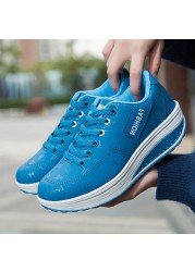 Ladies casual shoes rocking shoes platform casual shoes waterproof wedges sneakers sneakers