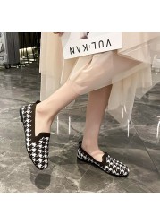 Women Flat Shoes 2022 Spring New Ladies Loafers Flying Woven Pumps Women Single Shoes Casual Lazy Peas Shoes Zapatos de mujer