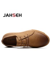 Men Casual Oxfords Genuine Leather Moccasins Lace Up Men Business Shoes Breathable Fashion Brand Walking Shoes Size 38~47