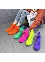 Color Microfiber Leather High Quality Sneakers Women's Running Shoes Leather Women's Running Shoes Soft Leather Sneakers Single Shoes
