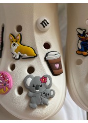 Wholesale 1000pcs Animation Anime Shoe Charms Animal lClog Cute Shoe Accessories Croc Garden Sandal Slipper Decoration