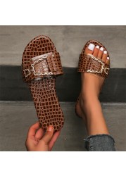 2022 summer women slippers shining rhinestone outdoor flat shoes fashion beach vacation sandals items wholesale lots M8886