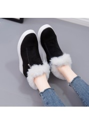 2021 New Women Winter Warm Shoes Korean Version Flat Ankle Casual Shoes Women Platform Female Thicken Shoes Zapatillas De Mujer