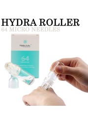 Hydra Roller 64 20 Pins CE 0.25mm 0.5mm 1.0mm Micro Titanium Derma Roller Needle Stamp Gel Tube Skin Hydra Roller Needle