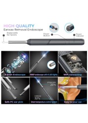 Wireless Smart Optical Ear Wax Removal Tool Otoscope NP20 with 1080P Ear Endoscope Camera Kit for iPhone iPad Android