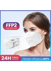 FFP2 CE قناع FPP2 وافق KN95 Mascarillas FPP2 أقنعة KN95 معتمد الأسود الفم قبعات أقنعة FPP3 homology ada 0370 ffp2fan маска