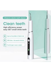 LCD Ultrasonic Electric Dental Scaler Dental Hygiene Calculus Scaler Teeth Whitening Oral Tartar Stain Remover Dental Cleaner