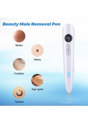 LCD Plasma Pen Professional Laser Tattoo Blackhead Removal Pen Skin Care Tag Tools Freckle Wart Removal Dark Spot Remover Beauty