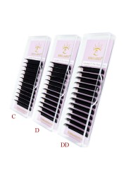 Song Lashes New Premade Fans YY Shape Black Brown Eyelash Extension Tips C/D Curl Fans High Quality