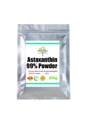 100g-1000g. Natural 99% astaxanthin powder can resist oxidation and delay aging, and extract Haematococcus pluvialis can