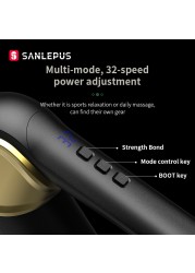 SANLEPUS 32 Levels Massage Gun LCD Display Electric Massager Deep Tissue Muscle Neck Body Back Relax Fitness Pain Relief