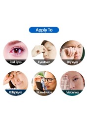 Improve eyesight 15ml high quality eye drops cod liver oil relieve blurred vision clean eye drop detox discomfort