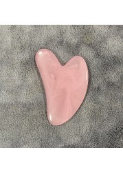 1pc heart shape spa massage beeswax gua sha scraping massage scraper face massager acupuncture board gusha face massager