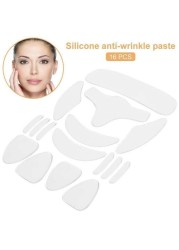 16pcs Eye Eye Forehead Patch Silicone Lifting Pad Reusable Wrinkle Removal Sticker Anti Aging Skin Lift Care Pads