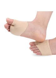 1 Pair Soft Metatarsal Pad Metatarsal Sleeve for Frontal Metatarsalgia, Morton's Neuroma, Plantar Warts, Corns Sesamoiditis