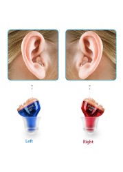 Hearing Aids Hearing Aids for Deaf/Elderly Adjustable Micro Wireless Small Size Invisible Hearing Aid J20 Ear Loudspeaker