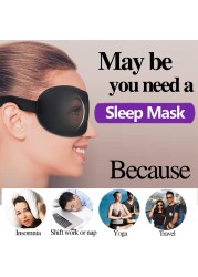 Tcare Breathable 3D Sleep Eye Masks Cotton Padded Eyes Patch Light Blocking Use for School Home Office Travel Beach Camping