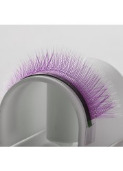 yelex purple colored eyelashes mix yy lashes false eyelashes individual premium mink soft volume eyelashes 2D fans premade