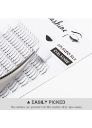 Seashine Long Stem Fans Volumizing Eye Lashes Extension & Light 2D 3D 4D 7D 10D 8 - 15mm Pre Made Silk Mink False Individual Eyelash