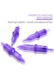 Mast Pro 20pcs/lot Disposable Tattoo Cartridge Sterile Needles RL DragonHawk Makeup Machine Rotary Pen Liner Round Needles