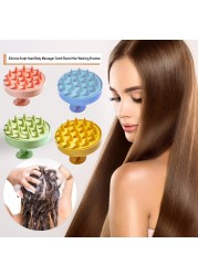 Silicone Scalp Head Body Massager Comb Handheld Hair Multifunctional Shampoo Hairbrush Comb Airbag