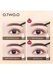 O.TW O.O Eyebrow Pomade Eyebrow Mascara Natural Waterproof Long Lasting Creamy Texture 4 Colors Tinted Sculpted Eyebrow Gel With Brush