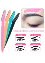 10/20/40/80pcs Eyebrow Trimmer Facial Razor Knife Eye Brow Blades Shaping Tools Makeup Face Body Hair Removal Scraper Shaver