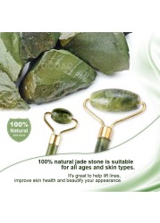 2pcs jade massage face beauty health gua sha scraper set skin care natural stone white gouache face slimming massage