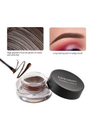 12 Colors Super Waterproof Eyebrow Cream Professional Black Color Eyebrow Gel Eyebrow Tint Long Lasting With Makeup Brush