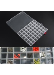 Rectangle Plastic Organizer 48 Compartment Storage Box Adjustable Pill Container Rings Jewelry Box Home Organizer