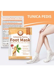 2pcs/bag Exfoliating Foot Mask Feet Peeling Mask Socks Spa Smooth Dead Skin Remover Moisturizing Whitening Foot Mask