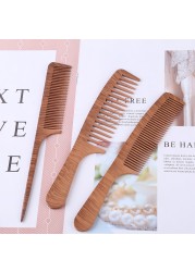 1pc Natural Pear Wooden Comb Scalp Massage Head Anti-static Detangling Head Hair Massage Combs Hair Styling Tools