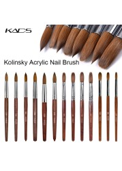 Acrylic Nail Brush Kolinsky Sable UV Nail Gel Crystal Nail Brush Painting Drawing Carving Dotting Pen DIY Nail Design Brushes