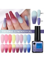 UR SUGAR Thermal Luminous UV Gel Nail Polish 2 in 1 Color Change Glow in the Dark Nail Art Design Varnish Soak Off Manicure